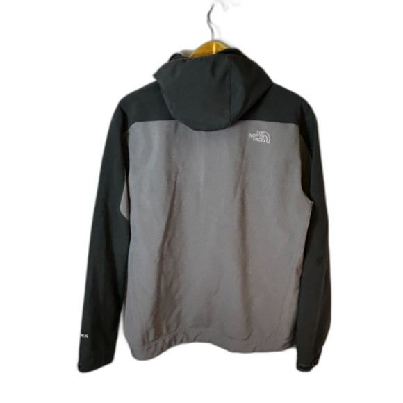 The North Face Apex Gray Soft Shell Fleece Lined Full Zip Hooded Jacket Sz L - Picture 8 of 15